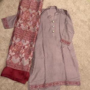 Womens lavender medium size suit